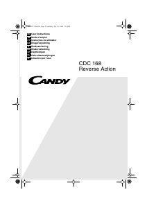 Manual Candy CDC 168-SY Máquina de secar roupa