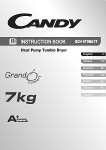 Mode d’emploi Candy GCH 970NA1T-S Sèche-linge