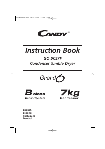 Manual de uso Candy GO DC57F-37S Secadora