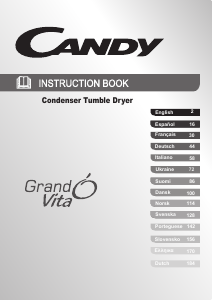 Manual de uso Candy GVC D913B-S Secadora