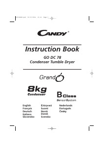 Brugsanvisning Candy GO DC 78-01S Tørretumbler