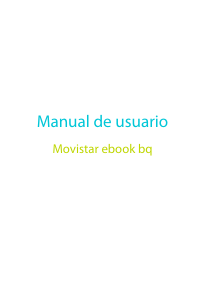 Manual de uso bq Movistar ebook E-reader