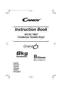 Manual de uso Candy GO DC 78GT/1-37S Secadora