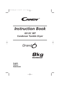 Manual Candy GO DC 38T-01S Dryer