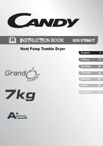 Mode d’emploi Candy GCH 970NA2T-S Sèche-linge