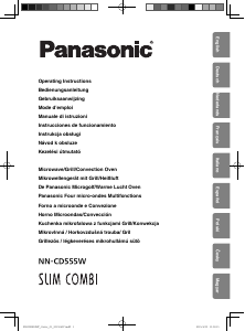 Manuale Panasonic NN-CD555W Slim Combi Microonde