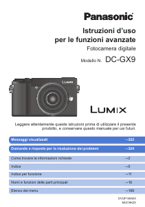 Manuale Panasonic DC-GX9 Lumix Fotocamera digitale