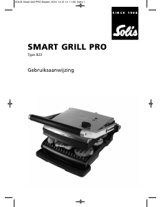 Handleiding Solis 823 Smart Grill Pro Contactgrill