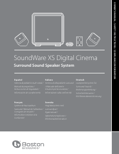 Mode d’emploi Boston Acoustics Digital Cinema Système home cinéma