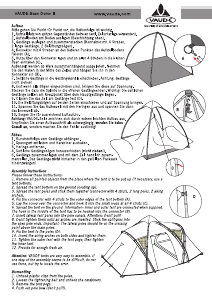 Handleiding Vaude Dome II (>2005) Tent