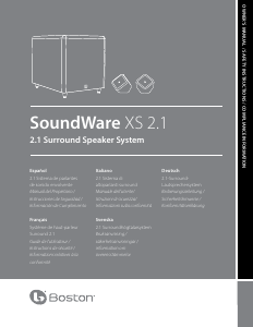 Bruksanvisning Boston Acoustics SoundWare XS 2.1 Hembiopaket