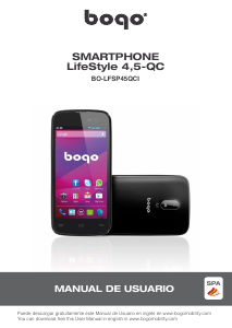 Manual de uso Bogo LifeStyle 4.5-QC Teléfono móvil