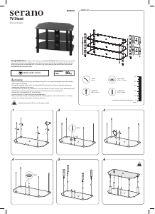 Priročnik Serano S800BG09 TV-element