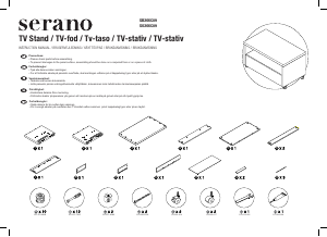 Посібник Serano SB266C09 Тумба під телевізор