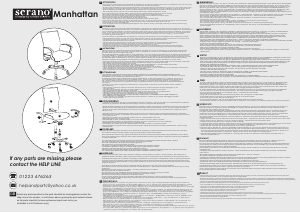 Mode d’emploi Serano Manhattan Chaise de bureau