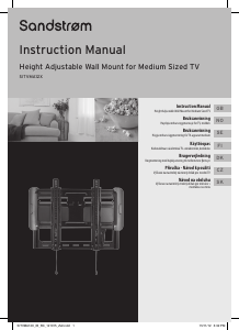 说明书 SandstrømSITVMA12X壁挂支架
