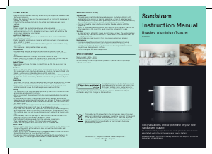 Manual Sandstrøm SHPT510 Toaster