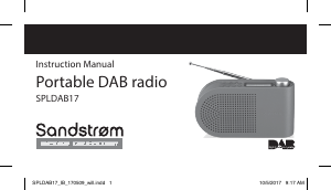 Manual Sandstrøm SPLDAB17 Radio