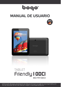 Manual de uso Bogo Friendly 10DCI Tablet