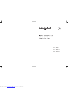 Manuale Respekta MW 4258W Microonde