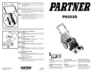 Bruksanvisning Partner P6553 Gräsklippare