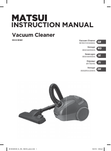 Manual Matsui M12VCB16E Vacuum Cleaner