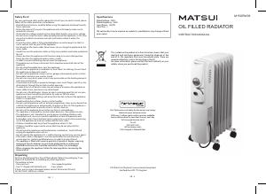 Handleiding Matsui M15ORW09 Kachel