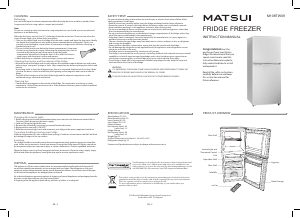 Manual Matsui M108TW09 Fridge-Freezer