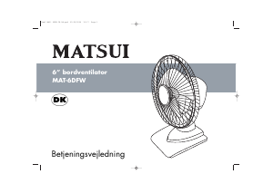 Brugsanvisning Matsui 6DFW Ventilator