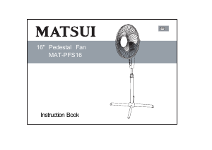 Manual Matsui PFS16 Fan
