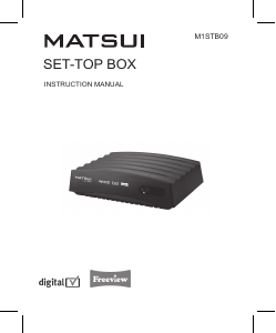 Manual Matsui M1STB09 Digital Receiver