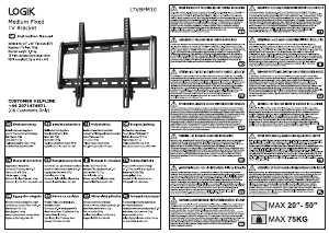 Manual Logik LTVBFM10 Suporte de parede