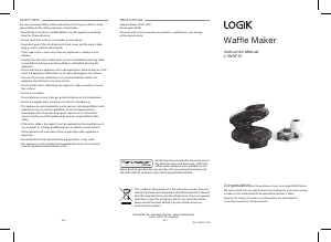 Manual Logik L1WAF10 Waffle Maker