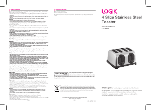 Manual Logik L04TBS11 Toaster