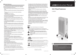 Manual Logik L15OFR15 Heater