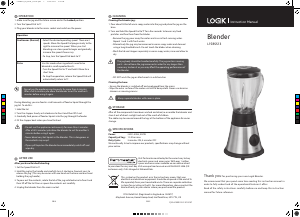 Manual Logik L15BSS13 Blender