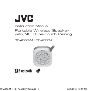 Handleiding JVC SP-AD50-M Luidspreker