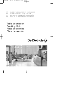 Manual de uso De Dietrich KIP711W Cocina