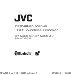 Handleiding JVC SP-AD95-A Luidspreker