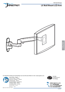 Bedienungsanleitung Ergotron 45-243-026 LX Wandhalterung