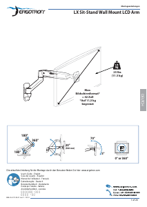 Bedienungsanleitung Ergotron 45-353-026 LX Wandhalterung