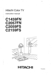 Handleiding Hitachi C1459FN Televisie