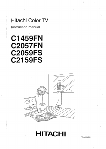 Manual Hitachi C2057FN Television