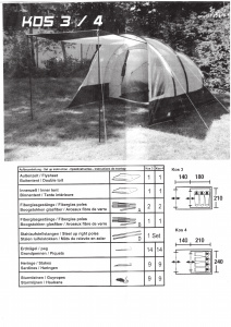 Handleiding High Peak Kos 3 Tent