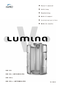 Manual de uso Hapro Lumina 48 XL Intensive Solarium