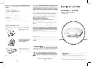 Handleiding Currys Essentials C02SMW10 Contactgrill