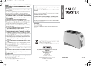 Manual Carlton C02TW09 Toaster