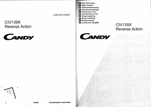 Manuale Candy CIV 139 X Asciugatrice