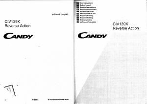 Manuale Candy CIV 139 XC Asciugatrice