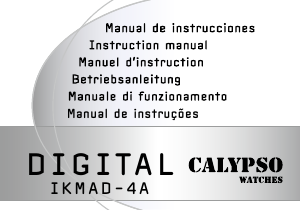Manuale Calypso K6068 Orologio da polso